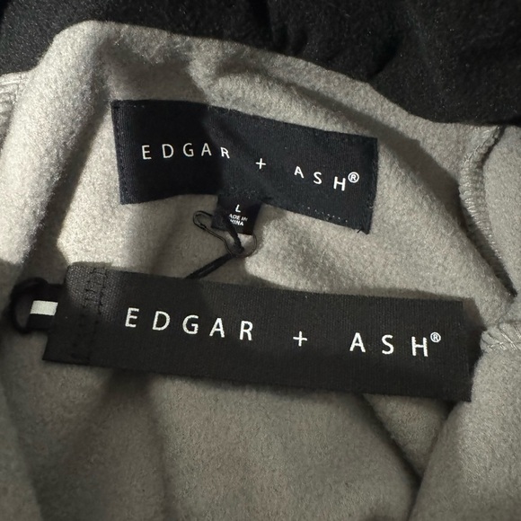 Edgar Ash Polyester Size Large 1/4 Zip Long Sleeve Two Tone Fleece Pullover New - Picture 7 of 10